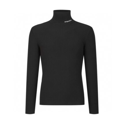 Prada logo wool bottoming shirt