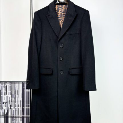 Fendi men's long cashmere coat