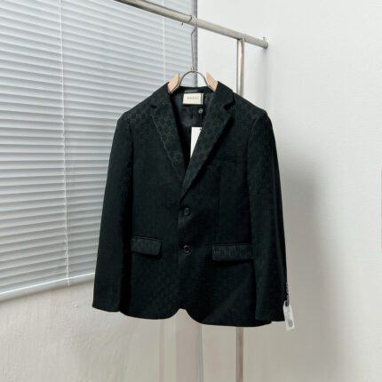 Gucci all-over logo jacquard suit