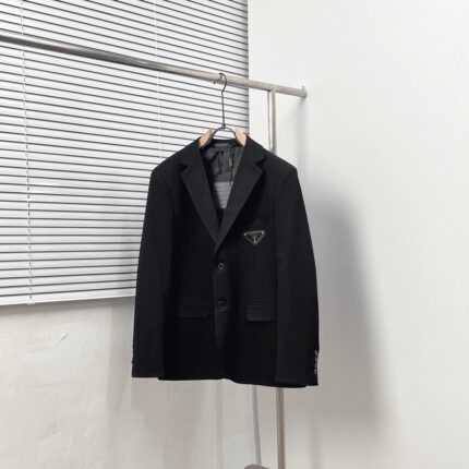 Prada classic triangle logo suit