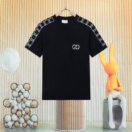 Gucci Shoulder Jacquard Knit Short Sleeve T-Shirt